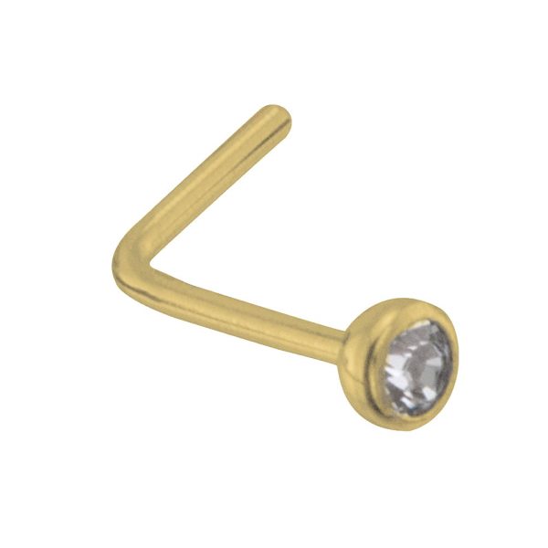 Nose Stud Bezel Set Diamond Made With Gold 9ct by JOE COOL