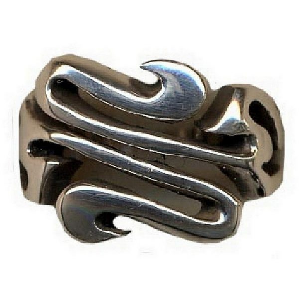 Ring Open Swirls Made With 925 Silver by JOE COOL