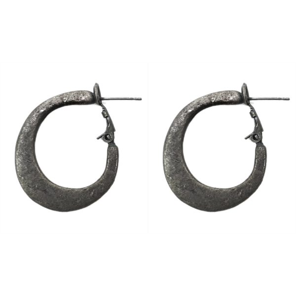 Hoop Earring 25mm Made With Pewter by JOE COOL