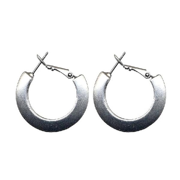 Hoop Earring 28mm Made With Pewter by JOE COOL