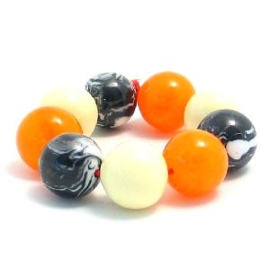 Bracelet 22mm Ball Mix Made With Resin & Elastic by JOE COOL