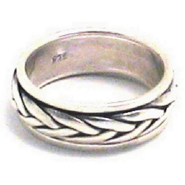 Ring Weaved Spinning Centre Made With 925 Silver by JOE COOL