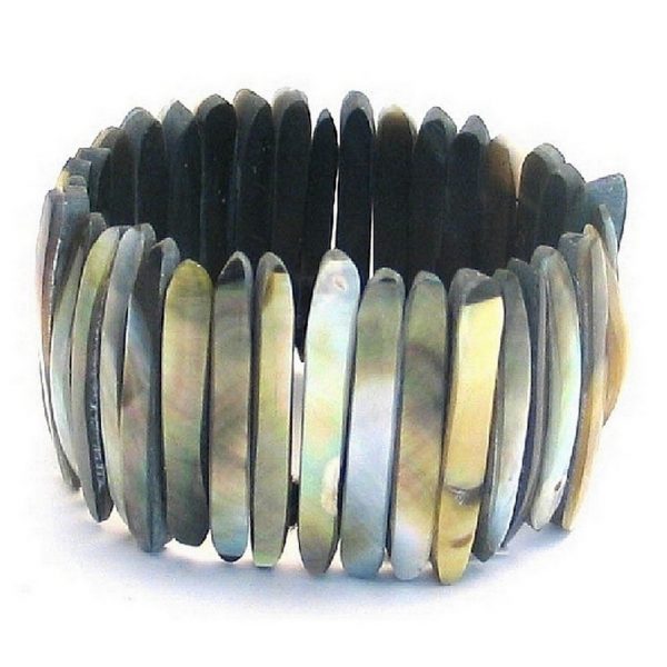 Bracelet Sticks 40mm Made With Shell & Resin by JOE COOL