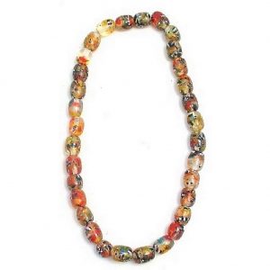 Bead String Necklace Sweetie Multi Fleck Made With Resin by JOE COOL