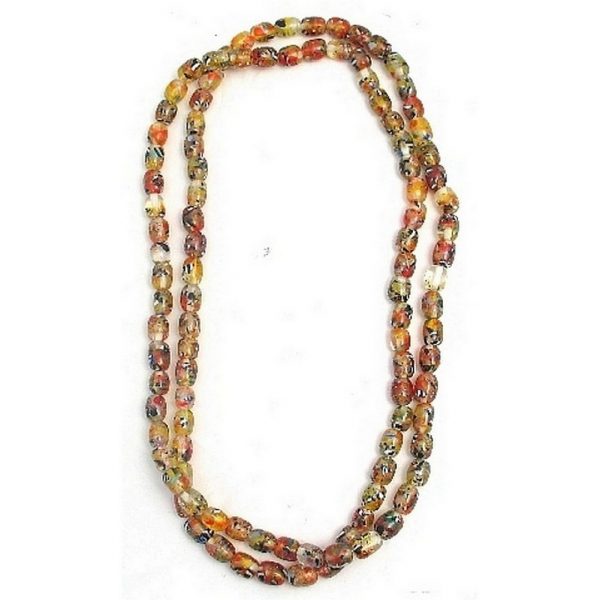 Necklace Sweetie Multi Fleck Long Made With Resin by JOE COOL