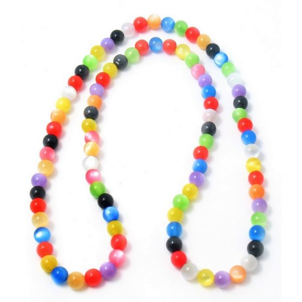 Necklace Cats Eye Beads 120cm Made With Resin by JOE COOL