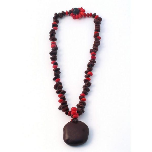 Necklace Large Bead X 61cm Made With Seed by JOE COOL