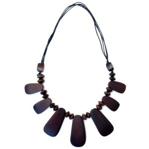 Necklace 7 Peg 60cm Made With Wood by JOE COOL