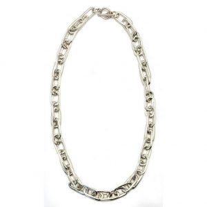 Necklace Double Oval Link Made With Zinc Alloy by JOE COOL