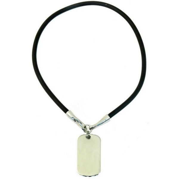 Necklace Dog Tag Made With Rubber & Zinc Alloy by JOE COOL