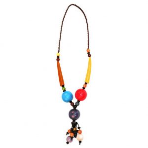 Necklace Long Miro Bead 90cm Made With Resin by JOE COOL
