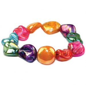 Bracelet Sugar Lustre Nugget 18cm Made With Shell by JOE COOL