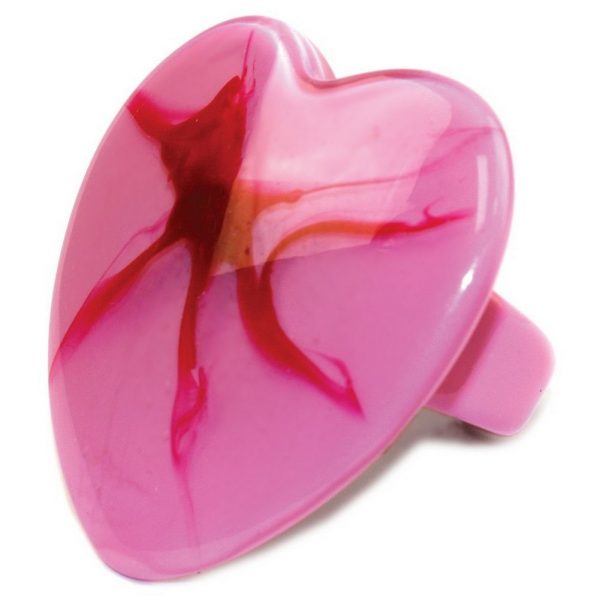Ring Bursting Heart Made With Resin by JOE COOL