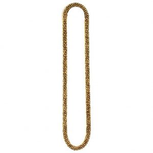 Bead String Necklace Full Ball Roll On Gold Made With Zinc Alloy by JOE COOL