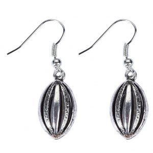 Drop Earring Antique Oval 40mm Made With Zinc Alloy & Tin Plate by JOE COOL
