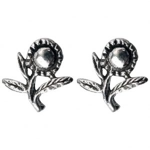 Stud Earring Assorted Small Designs Sunflower Made With 925 Silver by JOE COOL