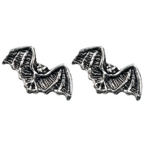 Stud Earring Assorted Small Designs Bat Made With 925 Silver by JOE COOL