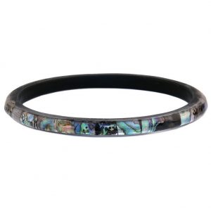 Bangle 5mm Made With Resin & Shell by JOE COOL