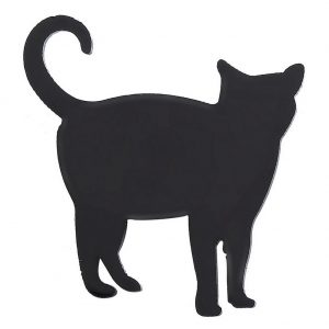 Brooch Silhouette Cat Made With Acrylic by JOE COOL