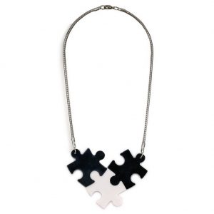 Necklace With A Pendant 3 Part V Jigsaw by JOE COOL