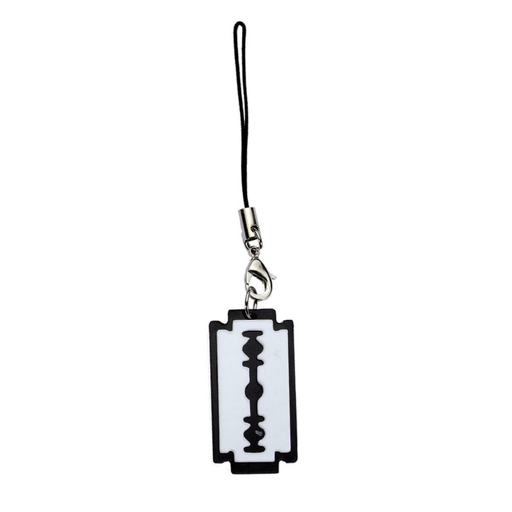 MD Razor Blade Necklace Black