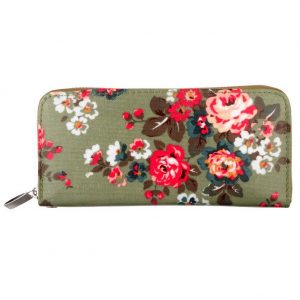 Zip Wallet Floral Made With Pu by JOE COOL