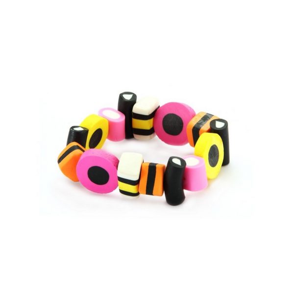 Bracelet Liquorice Allsorts Elasticated Made With Resin by JOE COOL