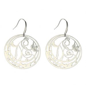 Drop Earring Etched Lattice Made With Surgical Steel by JOE COOL