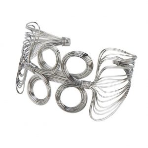 Bangle Art Nouveau Wire Knot Made With Iron by JOE COOL