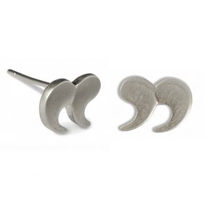 Stud Earring Quotation Made With Zinc Alloy by JOE COOL