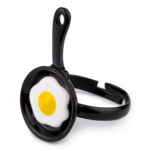 Ring Egg In A Frying Pan Made With Enamel by JOE COOL