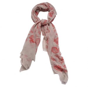 Scarf Floral Etching Made With Polyester & Cotton by JOE COOL