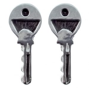 Stud Earring Yale Key Made With Surgical Steel by JOE COOL