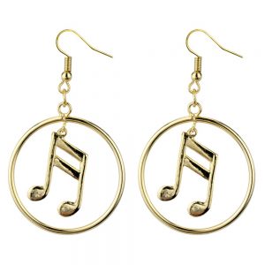 musical christmas earrings