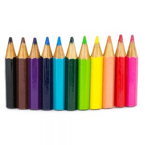Hairwear Barette Rainbow Pencil Made With Wood by JOE COOL