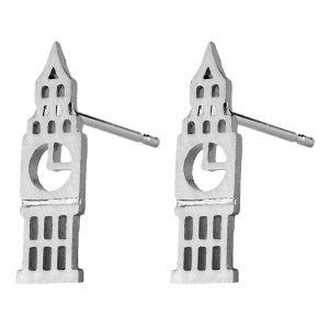 Stud Earring Big Ben Made With Tin Alloy by JOE COOL