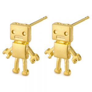 Stud Earring Robot Made With Tin Alloy by JOE COOL