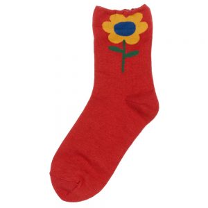 Socks Big Flower Made With Cotton & Spandex by JOE COOL