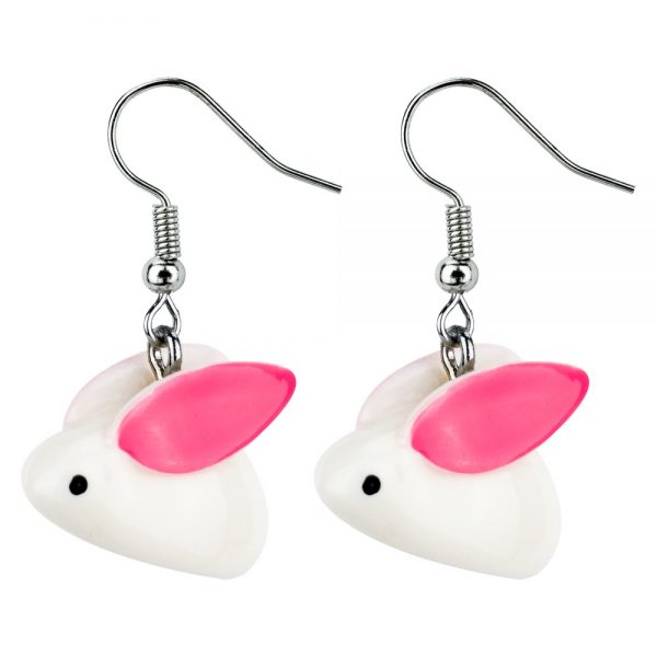 Drop Earring Bunny Made With Resin by JOE COOL