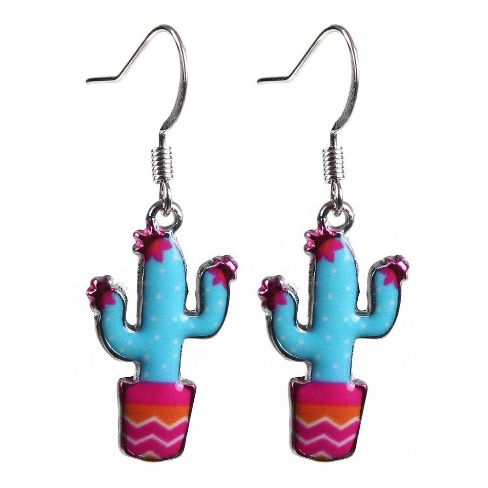 acrylic cactus earrings