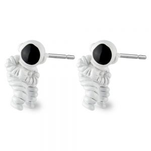 Stud Earring Mini Astronaut Made With Tin Alloy by JOE COOL
