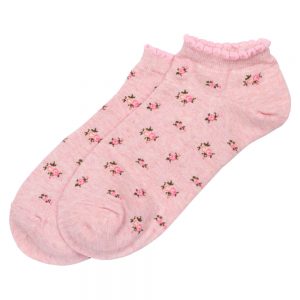 Socks No-show Melange Flowers Made With Cotton & Spandex by JOE COOL