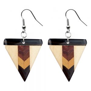 Drop Earring Fine Deco Made With Wood by JOE COOL