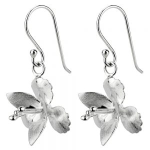 Drop Earring Layered Triple Petal Made With 925 Silver by JOE COOL