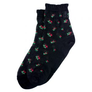 Socks French Flower Made With Cotton & Spandex by JOE COOL