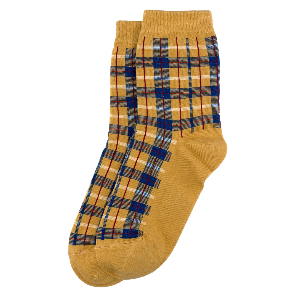 Socks Tartan Check Made With Cotton & Spandex by JOE COOL