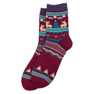 Socks Gents Merry Christmas Tree Made With Cotton & Spandex by JOE COOL