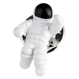 Clutch Pin Brooch 3d Astronaut Made With Enamel by JOE COOL