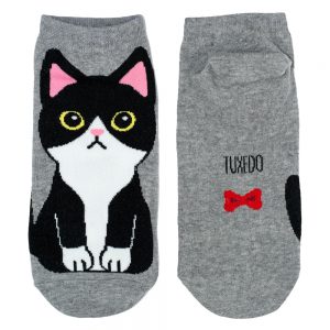 Socks Ankle Tuxedo Cat Made With Cotton & Spandex by JOE COOL