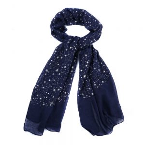 Scarf In The Night Sky Made With Polyester by JOE COOL